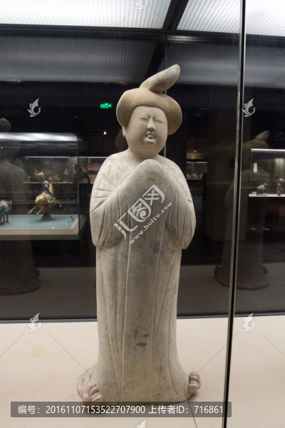 彩繪仕女俑