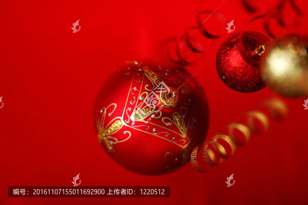 紅色的圣誕球