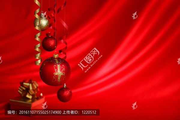 紅色的圣誕球