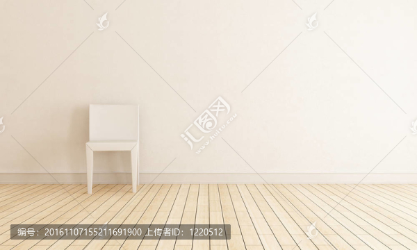 椅子靠墻