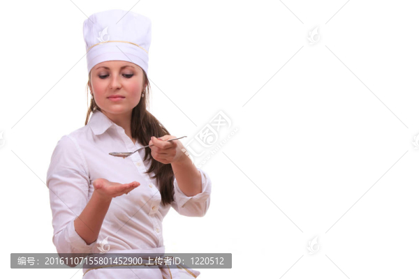 美女廚房的女人