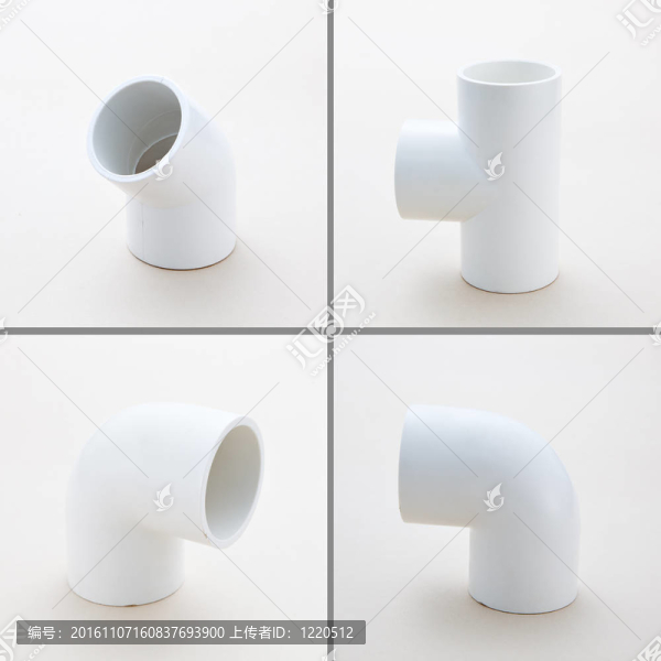 工作室的聚氯乙烯管連接
