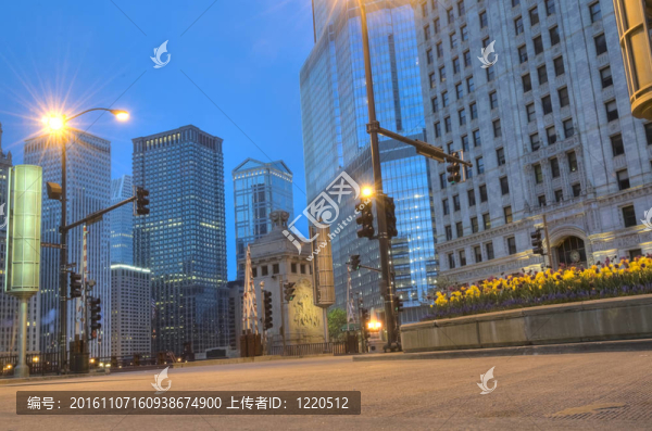 在清晨的芝加哥HDR