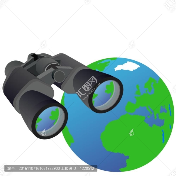 雙筒望遠鏡和行星地球