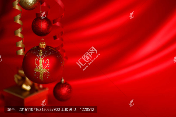 紅色的圣誕球