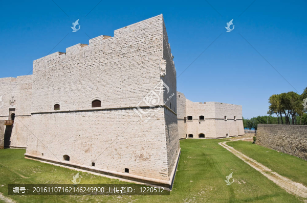 諾爾曼-施瓦本的城堡。Barletta。Apulia。