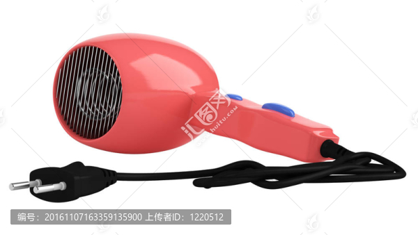 紅色的吹風(fēng)機(jī)