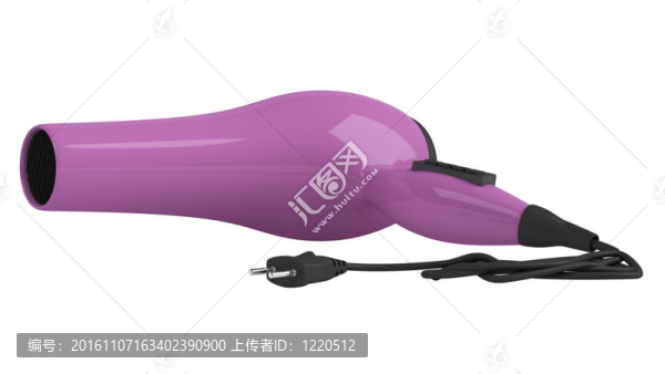 紫色的吹風(fēng)機