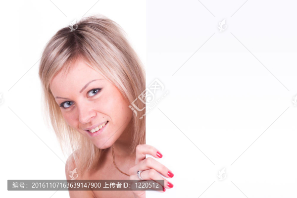 海報上的女孩