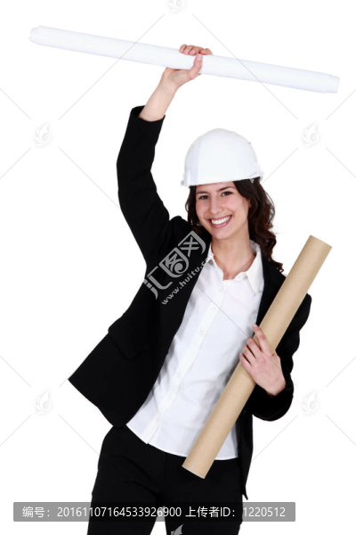 快樂的女建筑師