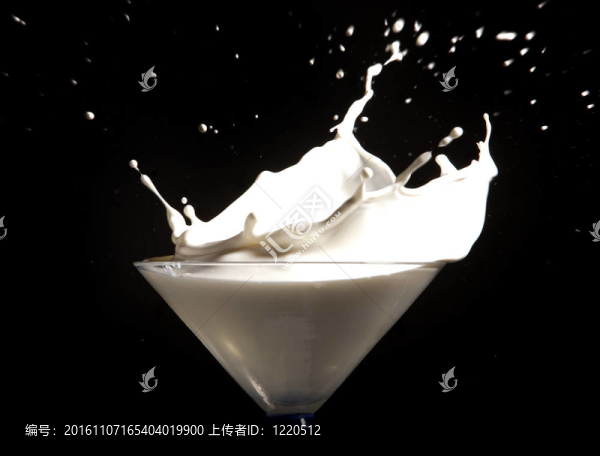 牛奶濺