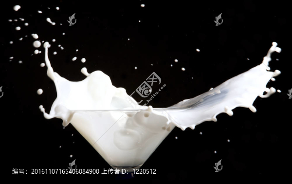 牛奶濺