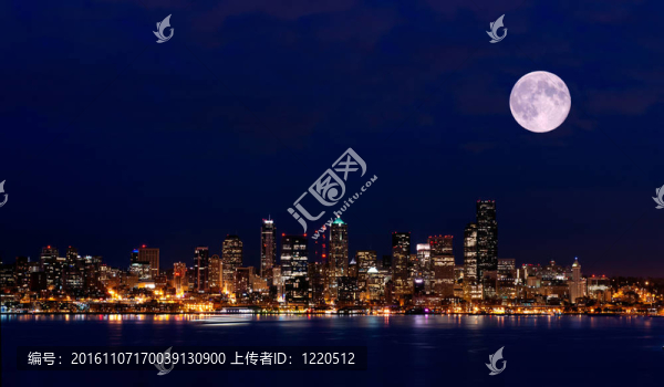 從西雅圖的夜景
