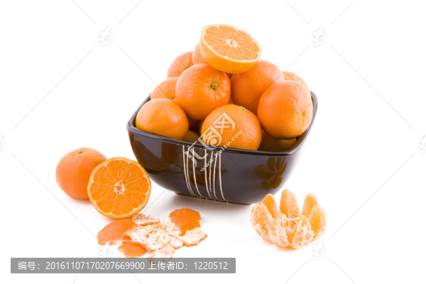 在一個(gè)碗里的橘子