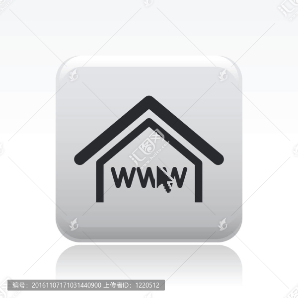 插圖現(xiàn)代單一圖標描繪網(wǎng)頁連接在家里