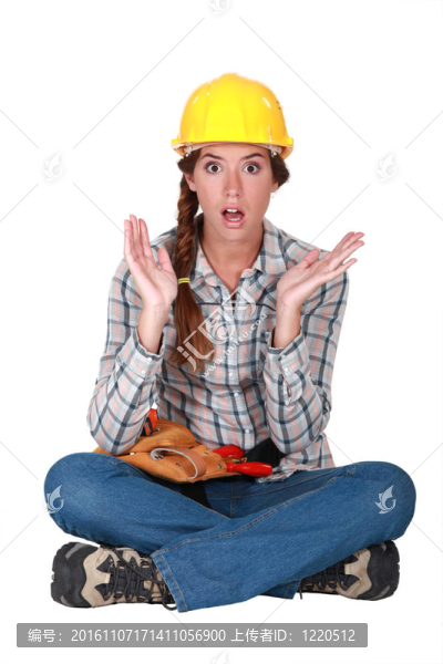一個無能的女建筑工人。