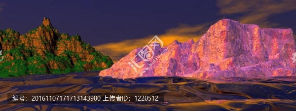 景觀和山