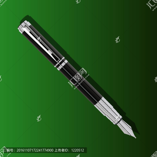 銀色的鋼筆