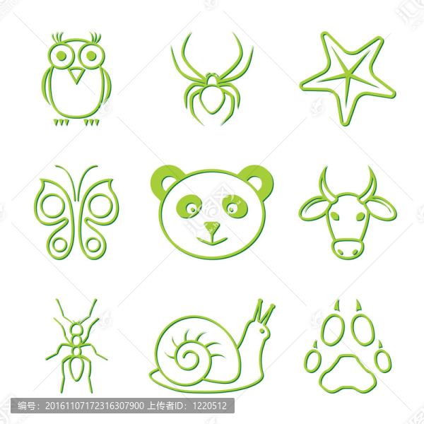自然的圖標(biāo)集