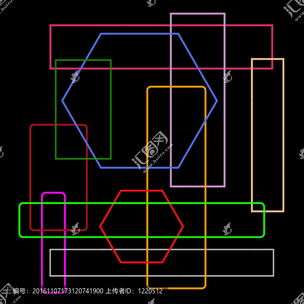 漫無目的的色彩與筆觸抽象構(gòu)成