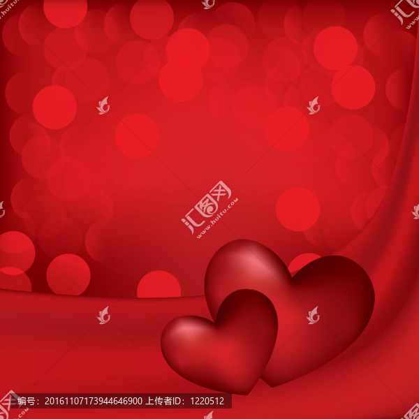 的心。情人節(jié)卡片