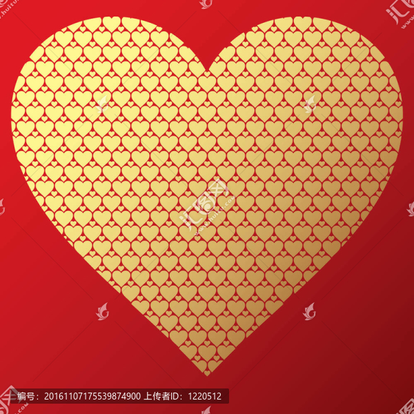 幸福情人節(jié)背景與裝飾心