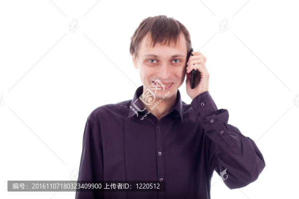 古怪的人在打電話