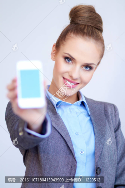 商業(yè)女人用手機