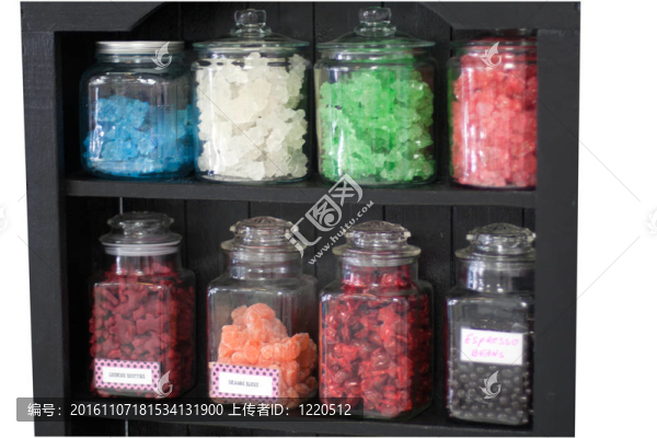 商店貨架上的糖果