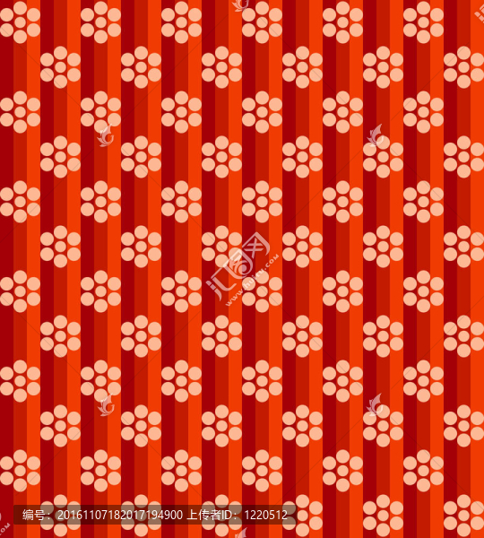 紅色線條的花