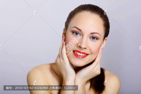 美麗的年輕女人的肖像