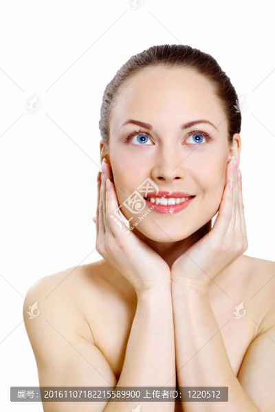 美麗的年輕女人的肖像