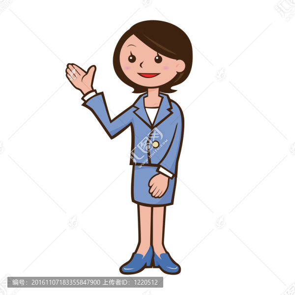 指導(dǎo)女性插圖