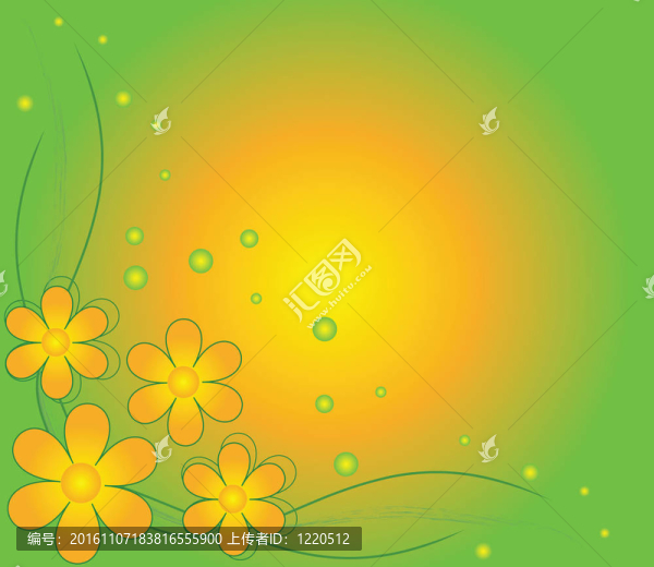 藍(lán)花抽象背景；