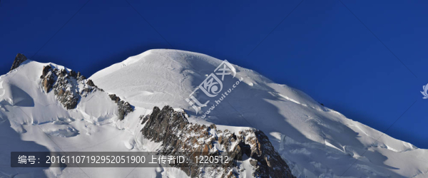 從南針峰看勃朗峰峰會