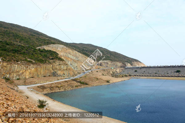 香港地質公園的巖石海岸和海景