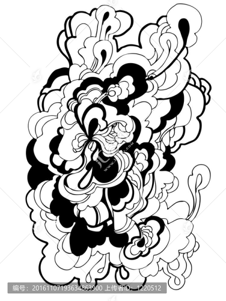 黑白抽象圖形設(shè)計(jì)