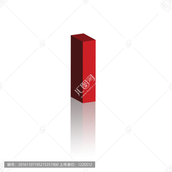 紅色3D黑體字母