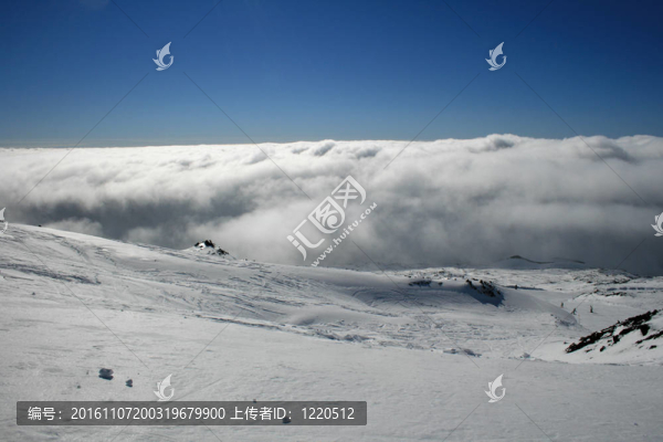 埃特納火山被冰雪覆蓋的西西里島