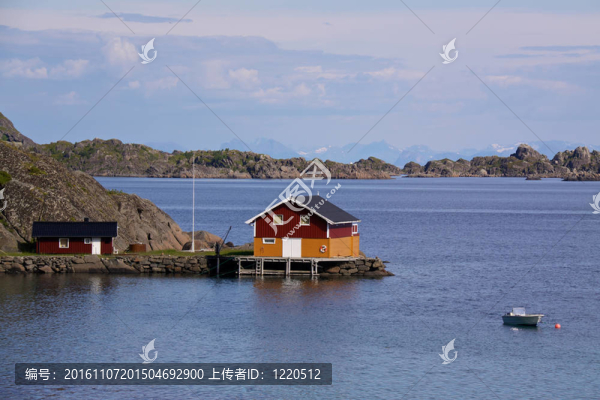 在羅弗敦群島釣魚的房子