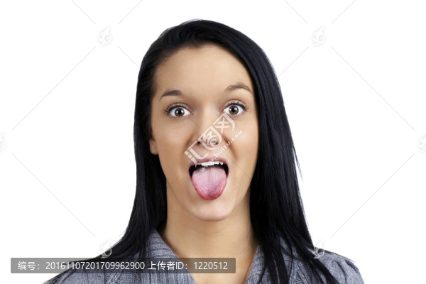 可愛女孩的臉