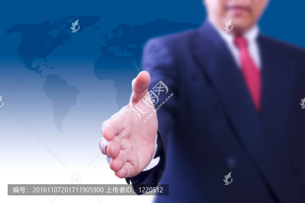 生意人想握手