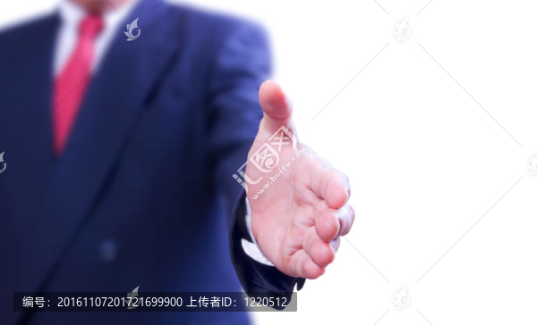 生意人想握手