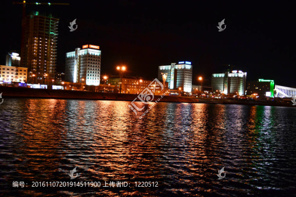 明斯克夜景觀。