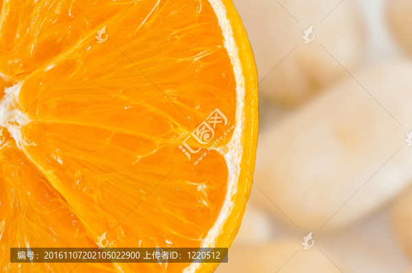 橙片特寫