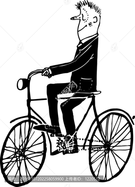 騎自行車的人