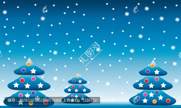 冬季圣誕景觀與冷杉樹