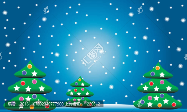 冬季圣誕景觀與冷杉樹(shù)