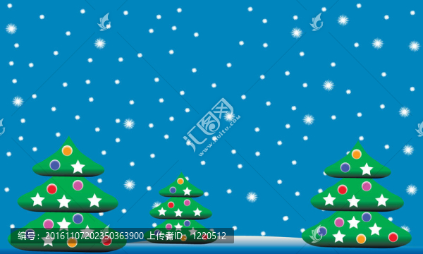 冬季圣誕景觀與冷杉樹