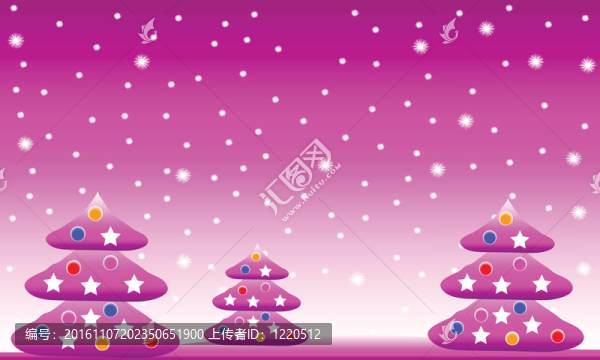 冬季圣誕景觀與冷杉樹